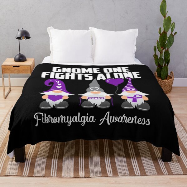 Item preview, Gnome One Fights Alone Fibromyalgia Awareness Cute designed and sold by Dressed For Duty.