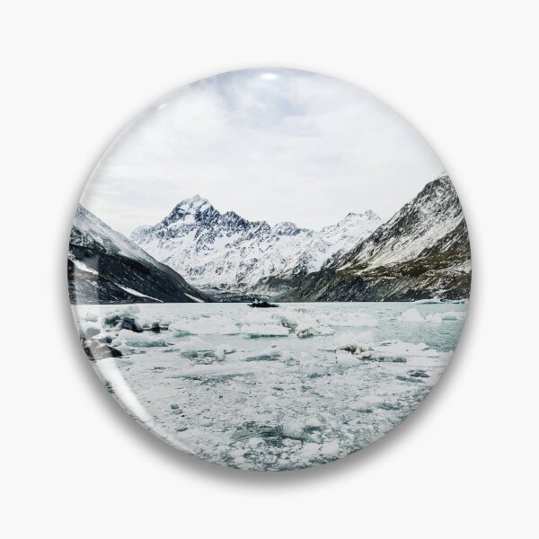 Item preview, Snowy majestic mountains with melted ice blocks designed and sold by girlinhikeboots.