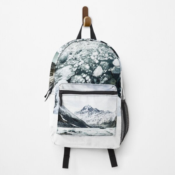 Item preview, Snowy majestic mountains with melted ice blocks designed and sold by girlinhikeboots.