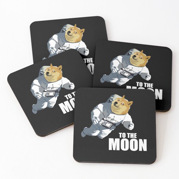 Item preview, Doge Coin - To the Moon! designed and sold by Pepsispire.