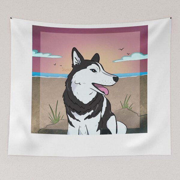 Item preview, Beach Dog Husky designed and sold by jastinamor.