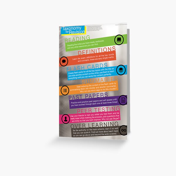 A Taxonomy for Revision Greeting Card