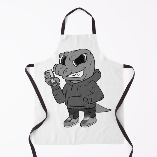 Item preview, Cool Grayscale Dino Work designed and sold by bixboxstudio.