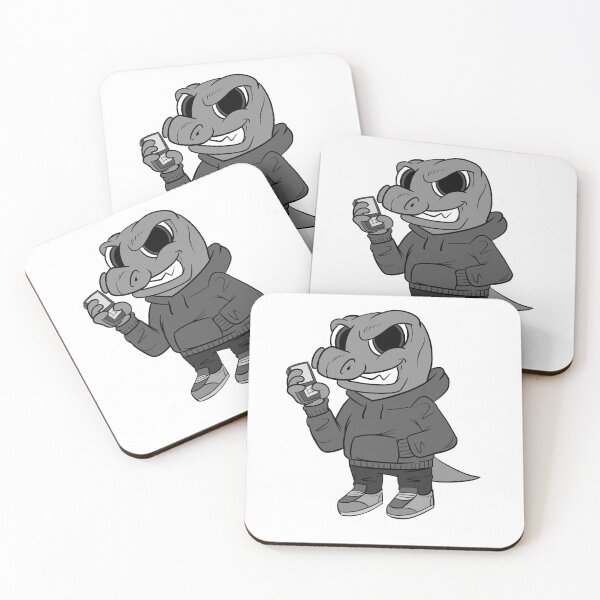 Item preview, Cool Grayscale Dino Work designed and sold by bixboxstudio.