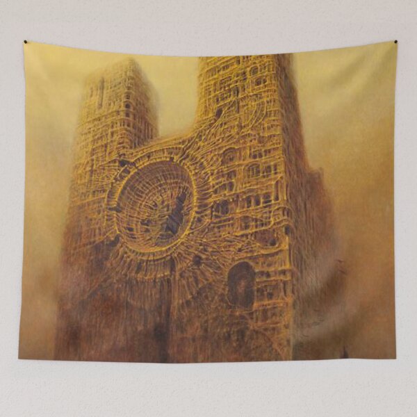 Item preview, Beksinski Tower designed and sold by Freshfroot.