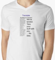 Translate Aurther to Carolyn Men's V-Neck T-Shirt