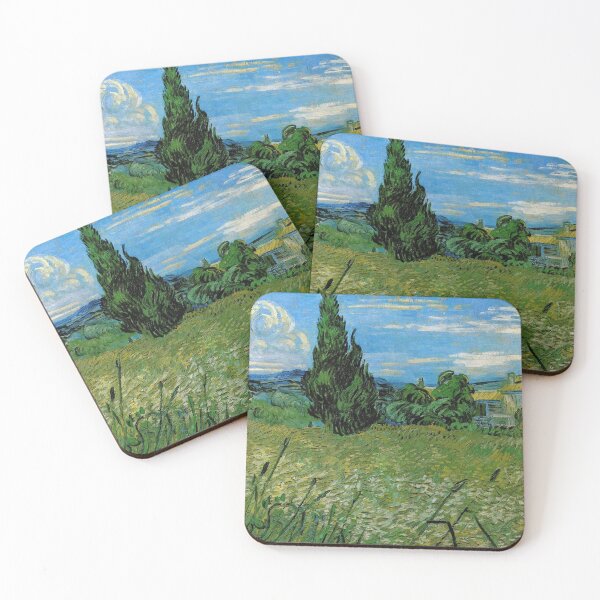 Item preview, Vincent Van Gogh Cypresses with Trees designed and sold by Freshfroot.