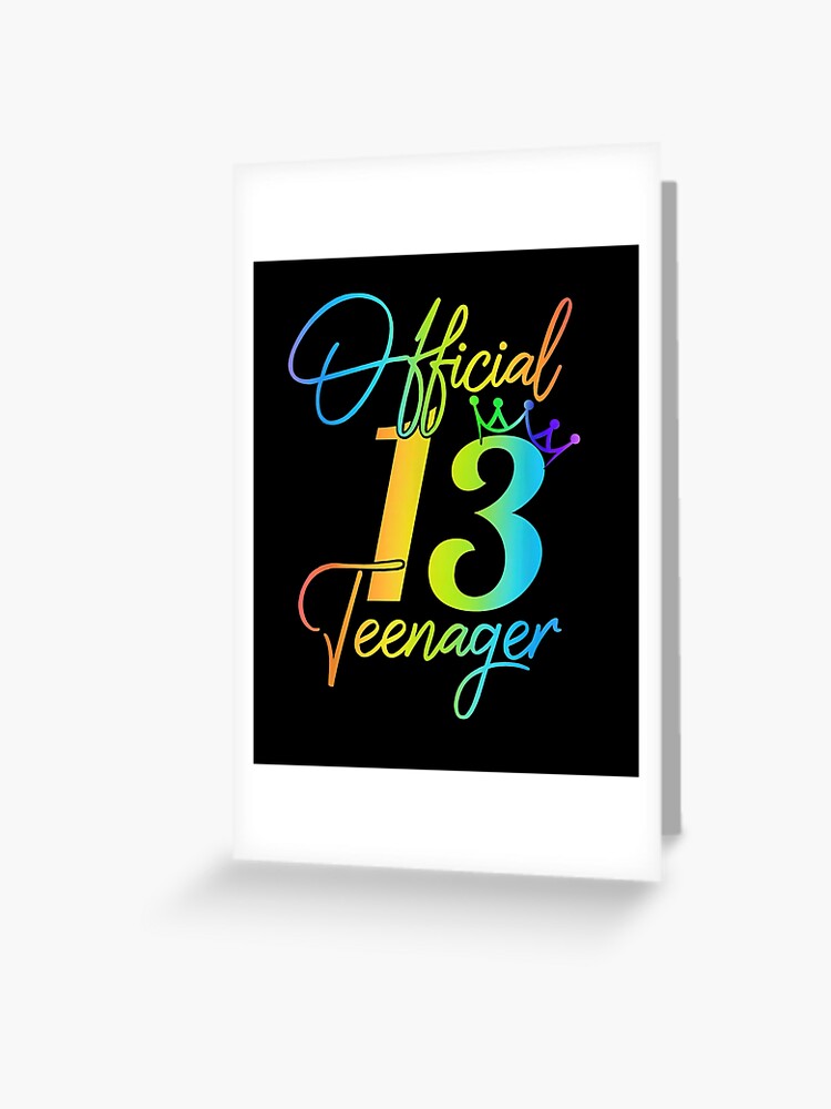 13ème anniversaire Fille 13 ans Adolescent Cadeau' Autocollant
