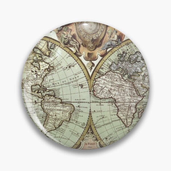Item preview, Vintage Global Map Illustration designed and sold by Freshfroot.