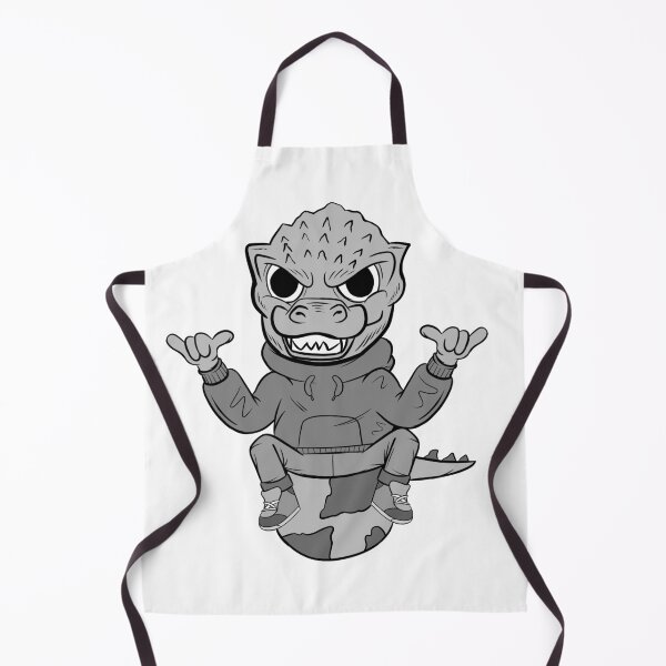 Item preview, Cool Grayscale Dino And Globe designed and sold by bixboxstudio.