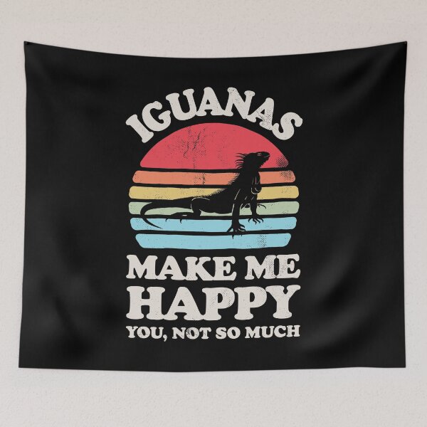 Item preview, Iguanas Make Me Happy Sunset Retro Shirt for Men Women Boys Girls Kids Animal Lover Gifts designed and sold by LiqueGifts.