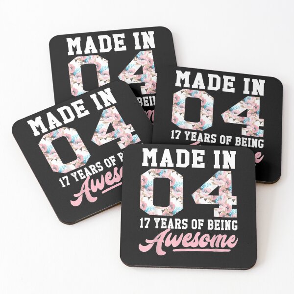 Item preview, 17 Year Old Girls Teens Gift for 17th Birthday Born in 2004 Unisex T-Shirt Men Women Mothers Day for her him designed and sold by davidcgonzale.