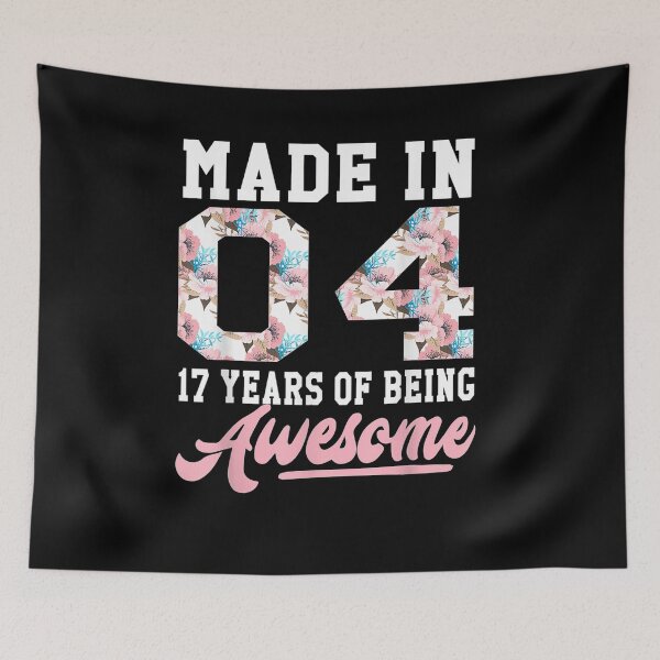 Item preview, 17 Year Old Girls Teens Gift for 17th Birthday Born in 2004 Unisex T-Shirt Men Women Mothers Day for her him designed and sold by davidcgonzale.