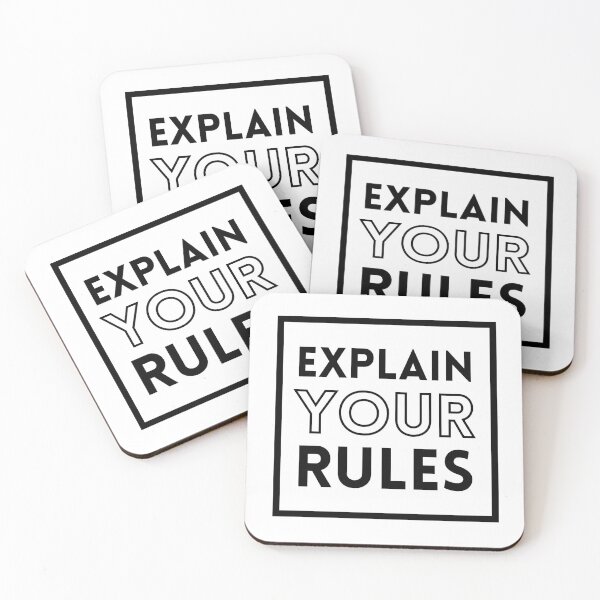 Item preview, Explain Your Rules designed and sold by Joy Poddar.