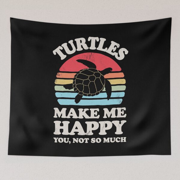 Item preview, Turtles Make Me Happy Sunset Retro Shirt for Men Women Boys Girls Kids Animal Lover Gifts designed and sold by LiqueGifts.