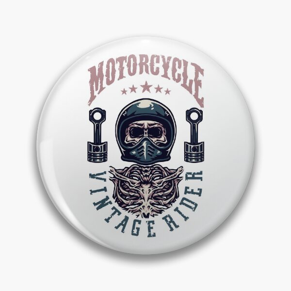 Item preview, Skull Vintage Rider designed and sold by Vector Scout Lab.