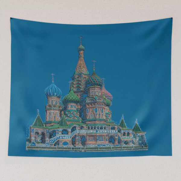 Item preview, St Basils Cathedral Inked and Penciled designed and sold by janraydesigns.