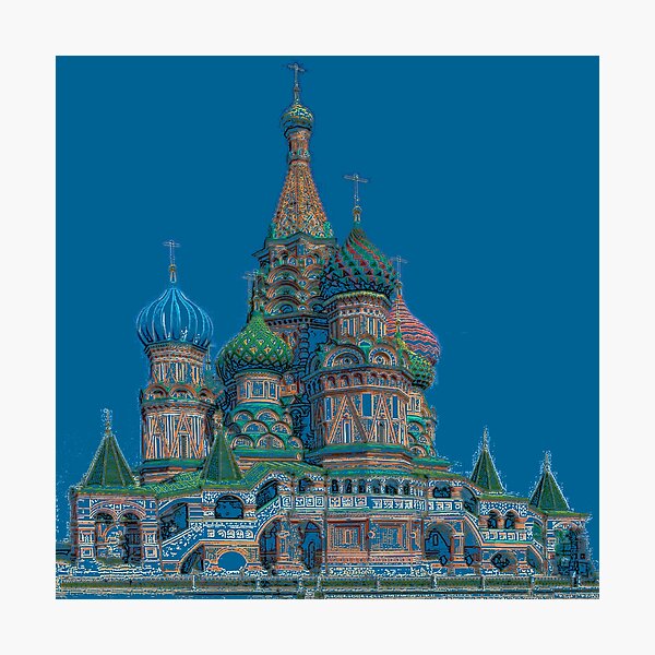 Item preview, St Basils Cathedral Inked and Penciled designed and sold by janraydesigns.