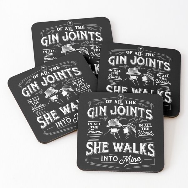 GIN JOINTS Coasters (Set of 4)
