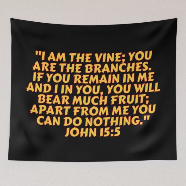 Item preview, Bible Verse John 15:5 designed and sold by Prayingwarrior.
