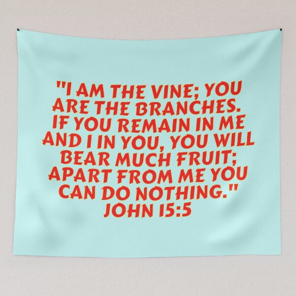 Item preview, Bible Verse John 15:5 designed and sold by Prayingwarrior.