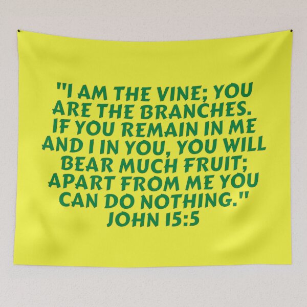 Item preview, Bible Verse John 15:5 designed and sold by Prayingwarrior.