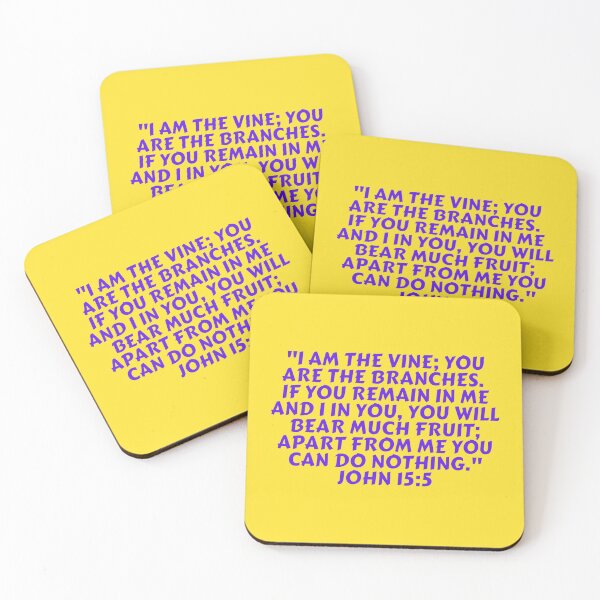 Item preview, Bible Verse John 15:5 designed and sold by Prayingwarrior.