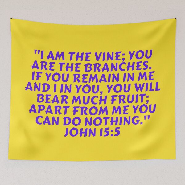 Item preview, Bible Verse John 15:5 designed and sold by Prayingwarrior.