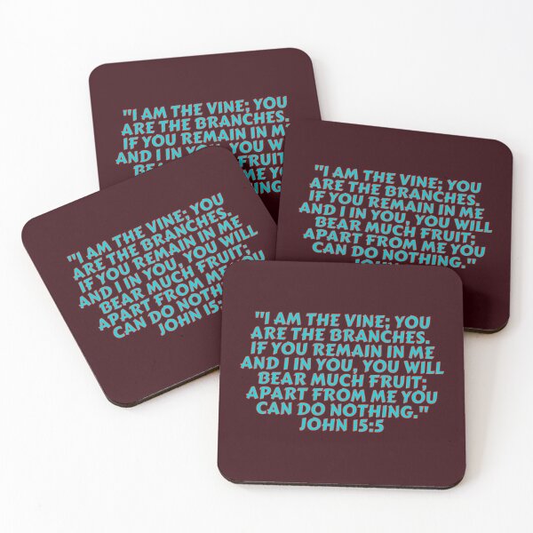 Item preview, Bible Verse John 15:5 designed and sold by Prayingwarrior.