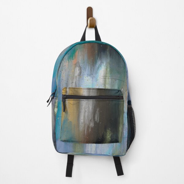 Item preview, Teal and Antique Gold Metallic Abstract designed and sold by zeelv.