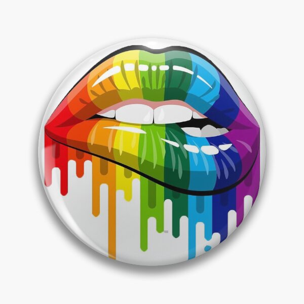 Item preview, Sexy Gay Pride Lip Bite Boo  designed and sold by LostLegends.