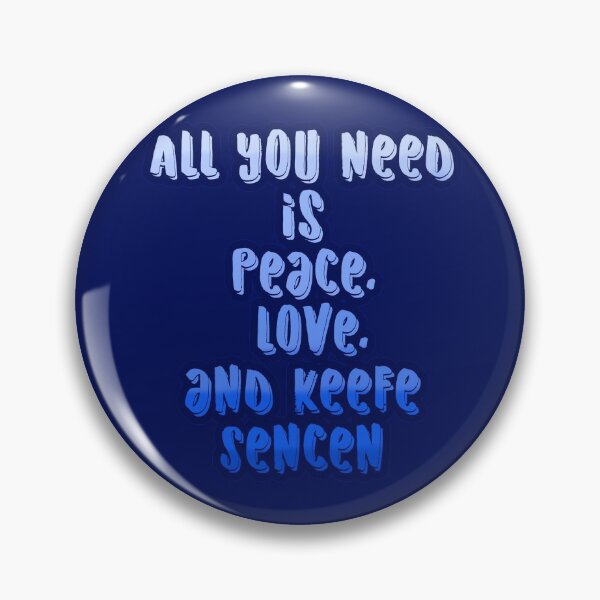 Item preview, All You Need Is Peace, Love, and Keefe Sencen designed and sold by Shea Sketches.