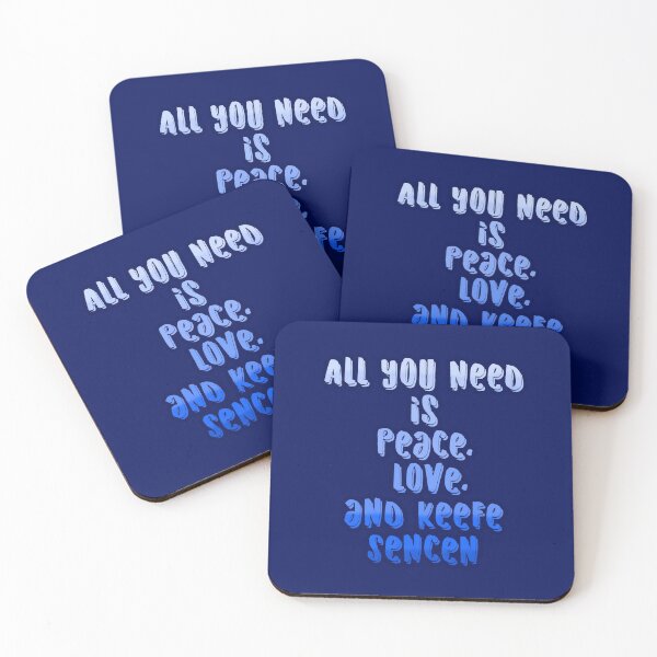 Item preview, All You Need Is Peace, Love, and Keefe Sencen designed and sold by Shea Sketches.