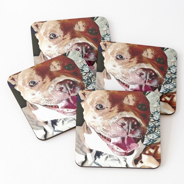 Item preview, Smiling Pittie Face designed and sold by blakcirclegirl.