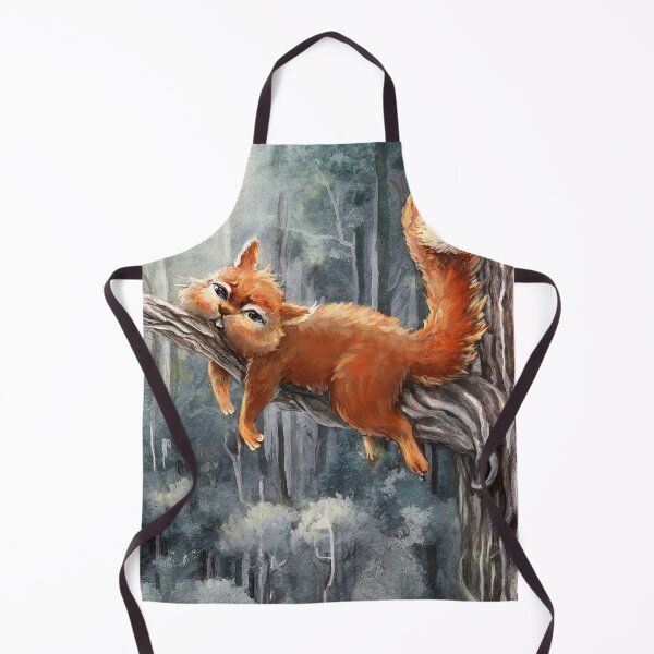Item preview, Tired squirrel lays on a branch  designed and sold by CatCarrot.