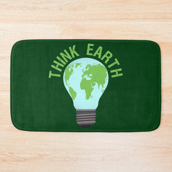 Item preview, "Think Earth" Planet Lightbulb designed and sold by Happy Puppy Print On Demand.