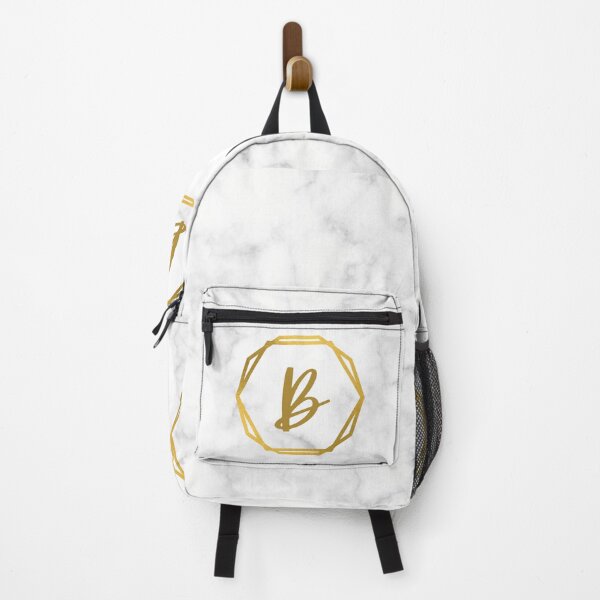 Item preview, White Marble Background with Personalized Initial Letter B designed and sold by Increnimal.