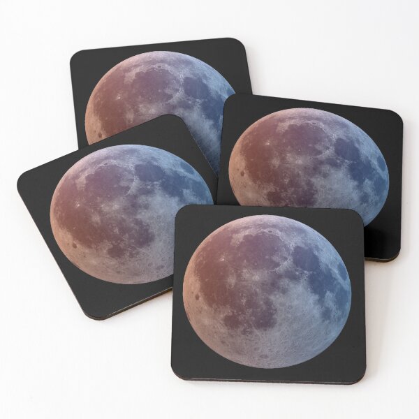 Item preview, Photographed Moon dual tone lighting effect Orange and Blue designed and sold by Qestar.