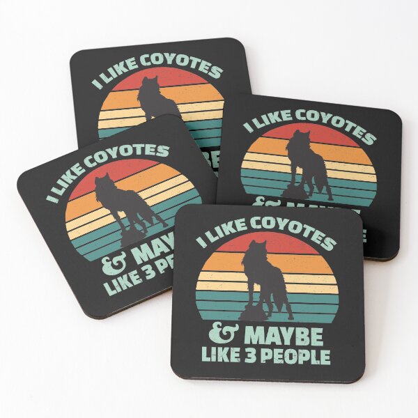 Item preview, I Like Coyotes Retro, Funny Coyote designed and sold by ImBAEBAE7shop.