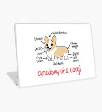 Anatomie eines Corgis Laptop Skin