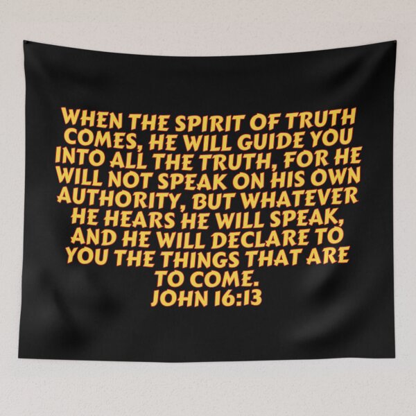 Item preview, Bible Verse John 16:13 designed and sold by Prayingwarrior.