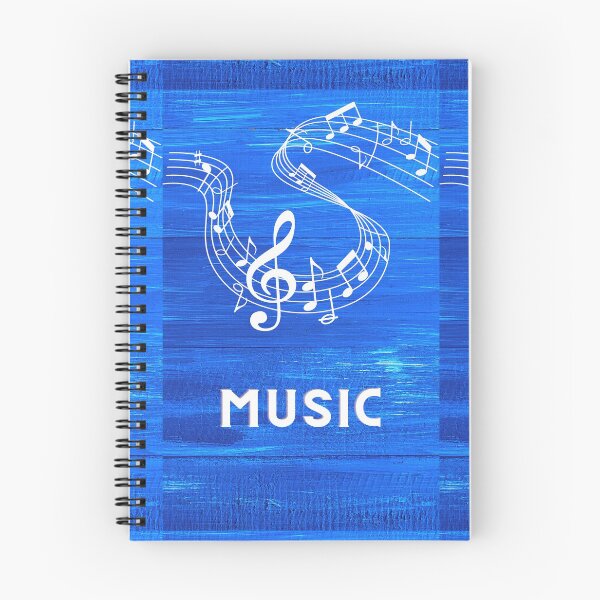 Item preview, Music Journal - beautiful blue music love designed and sold by moztheatre.