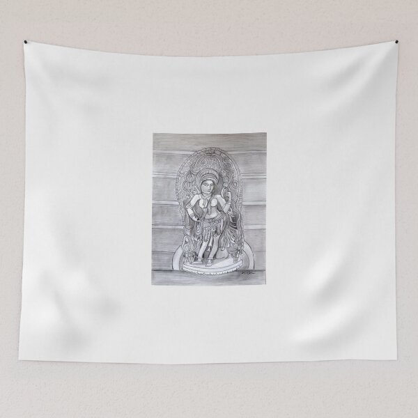 Item preview, Sculpture pencil drawing of Madanika Chennakesava temple Karnataka designed and sold by artbymanjiri.