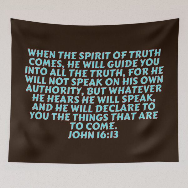 Item preview, Bible Verse John 16:13 designed and sold by Prayingwarrior.