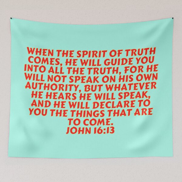 Item preview, Bible Verse John 16:13 designed and sold by Prayingwarrior.