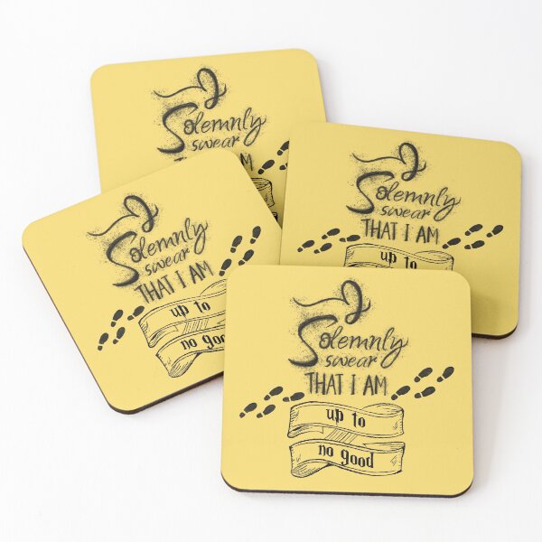 Item preview, Marauder Map - up to no good - yellow designed and sold by Uwaki.