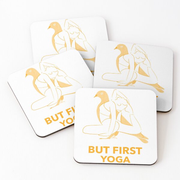 Item preview, But first Yoga pigeon designed and sold by HumanwreckageRB.