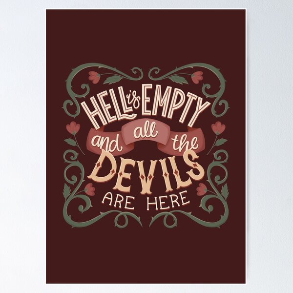 Item preview, Shakespeare Insult - All The Devils Are Here designed and sold by Kit Cronk.