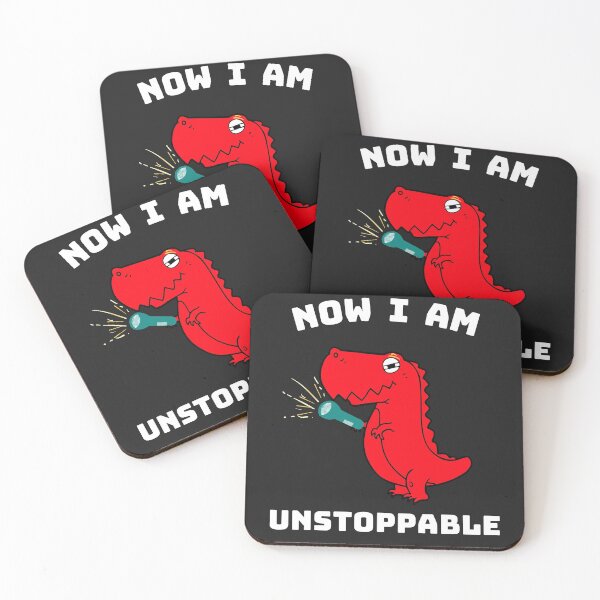 Item preview, Now I Am Unstoppable, Funny T-Rex designed and sold by ImBAEBAE7shop.