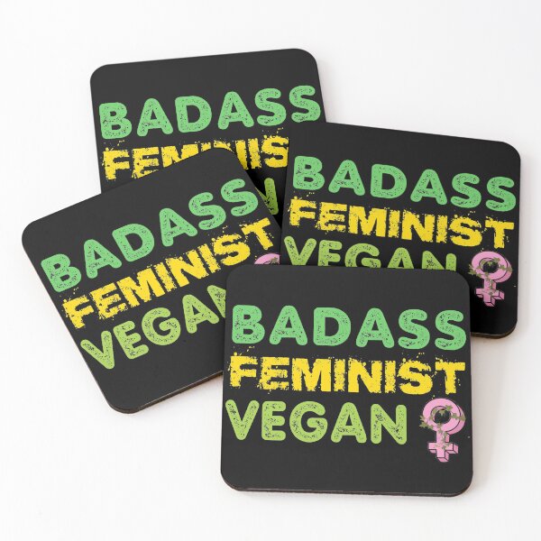 Item preview, Badass vegan feminist  designed and sold by SidTastic .